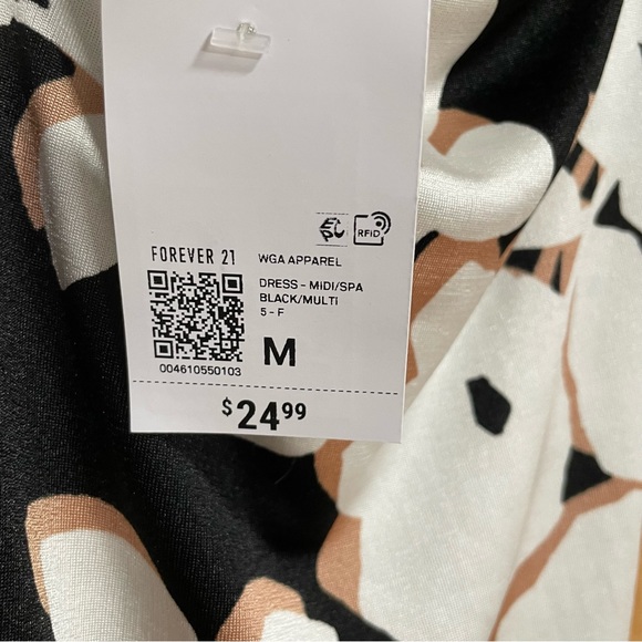 Forever 21 floral print midi dress - Picture 5 of 6